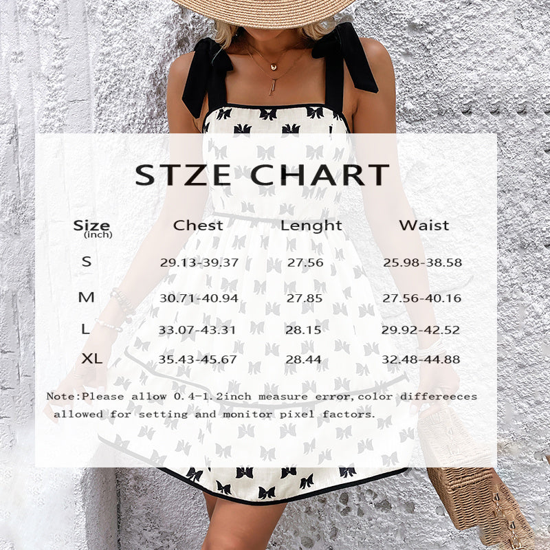 A Unique And Elegant Summer Women Bow Dress